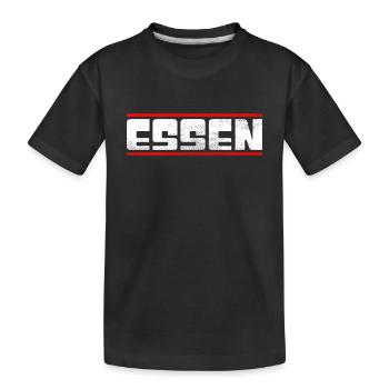Eat - Kids' Premium Organic T-Shirt - black - Front