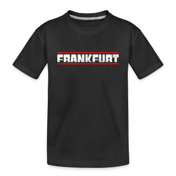 Frankfurt - Kinder Premium Bio T-Shirt - Schwarz - Vorne