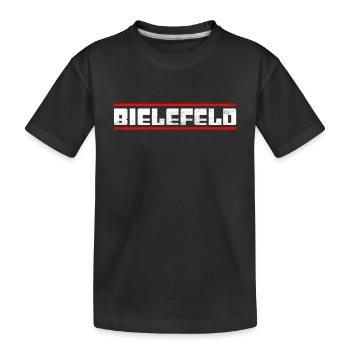 Bielefeld - Kinder Premium Bio T-Shirt - Schwarz - Vorne