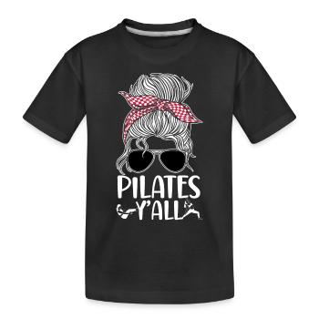 Pilates Instructor Teacher - Kinder Premium Bio T-Shirt - Schwarz - Vorne