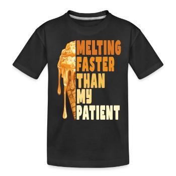 Fondre plus vite que ma patience - T-shirt bio Premium Enfant - noir - Devant