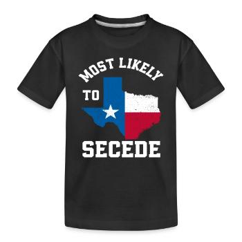 Le Texas s’est séparé - T-shirt bio Premium Enfant - noir - Devant