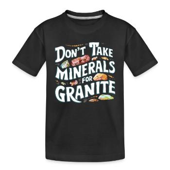 Geology Stone Hunt Agate Hunter Stone Collecting - Kids' Premium Organic T-Shirt - black - Front