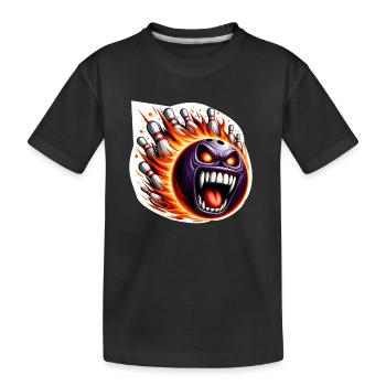 Quilles de feu - T-shirt bio Premium Enfant - noir - Devant