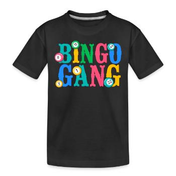 Bingo Player Bingo Gang - Kinder Premium Bio T-Shirt - Schwarz - Vorne