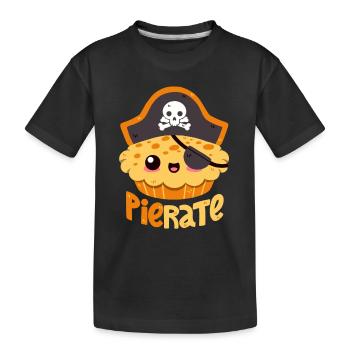 Gâteau Pirate - T-shirt bio Premium Enfant - noir - Devant