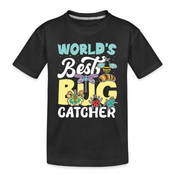 World's Best Bug Catcher - Kinder Premium Bio T-Shirt - Schwarz - Vorne