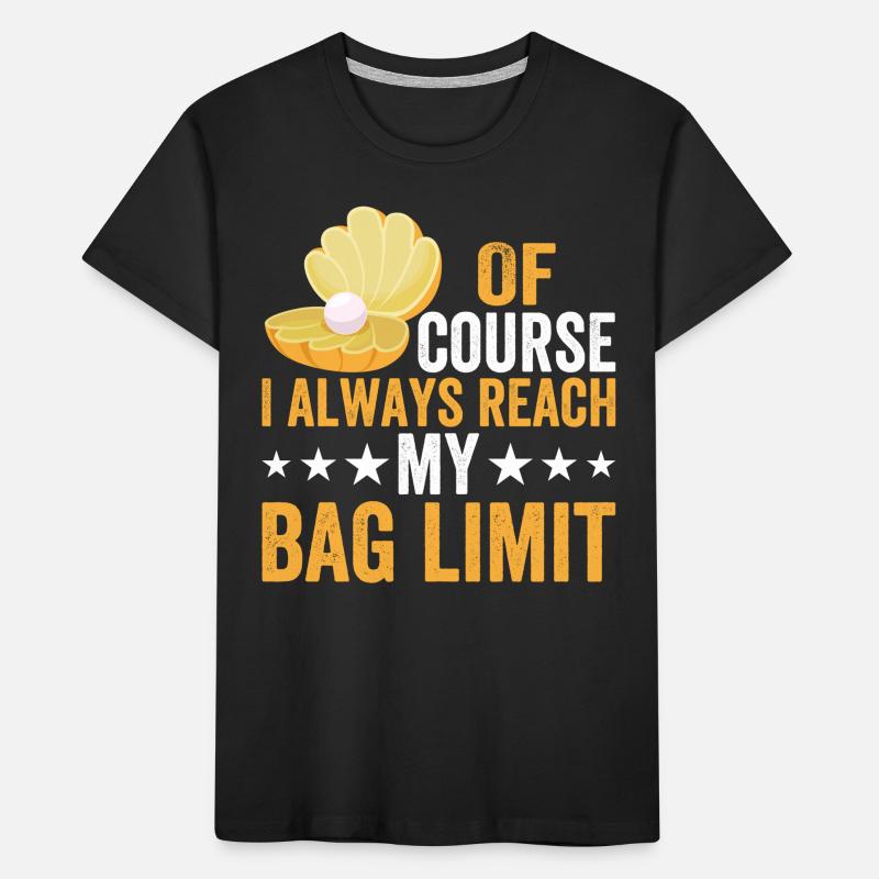 Conception de coquille de palourde Clamming Seafood Digger T-shirt bio Premium Enfant