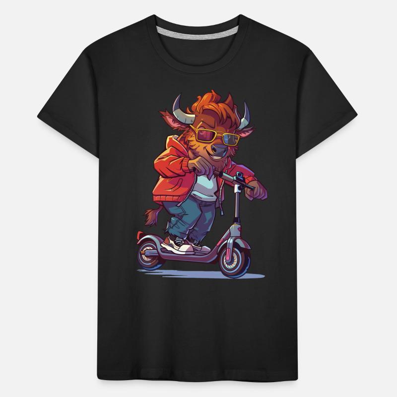 Bison Roller Kinder Premium Bio T-Shirt