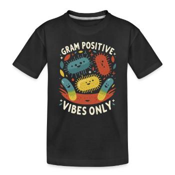 Microbiologiste Microbiologie Laboratoire Biologie des staphylocoques - T-shirt bio Premium Enfant - noir - Devant
