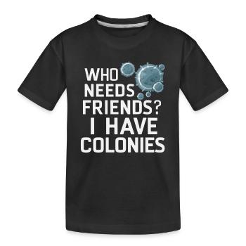 Microbiologist Microbiology Lab Staph Biology - Kinder Premium Bio T-Shirt - Schwarz - Vorne