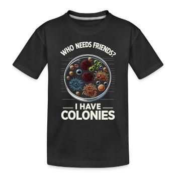 Microbiologiste Microbiologie Laboratoire Biologie des staphylocoques - T-shirt bio Premium Enfant - noir - Devant