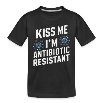 Microbiologiste Microbiologie Laboratoire Biologie des staphylocoques - T-shirt bio Premium Enfant - noir - Devant