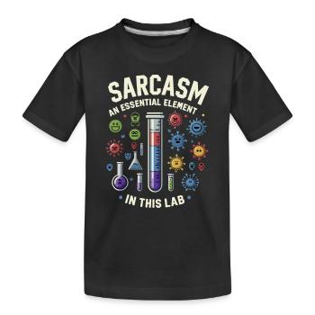 Microbiologiste Microbiologie Laboratoire Biologie des staphylocoques - T-shirt bio Premium Enfant - noir - Devant