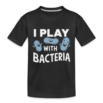Microbiologiste Microbiologie Laboratoire Biologie des staphylocoques - T-shirt bio Premium Enfant - noir - Devant