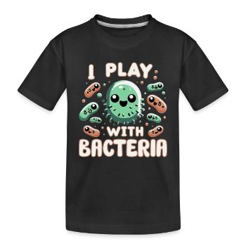 Microbiologiste Microbiologie Laboratoire Biologie des staphylocoques - T-shirt bio Premium Enfant - noir - Devant