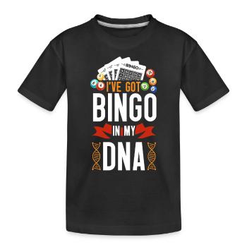 Joueur de bingo, j’ai du bingo dans mon - T-shirt bio Premium Enfant - noir - Devant
