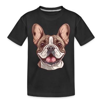 Bouledogue Français | Bouledogue français | Frenchi - T-shirt bio Premium Enfant - noir - Devant