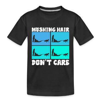 Traîneau Chiens de traîneau - T-shirt bio Premium Enfant - noir - Devant