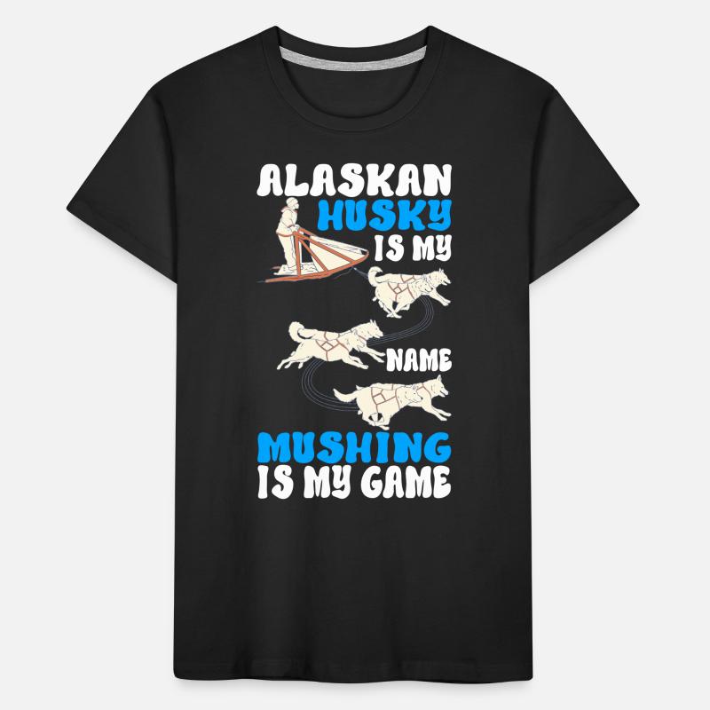 Sledding Sled dogs Kids' Premium Organic T-Shirt