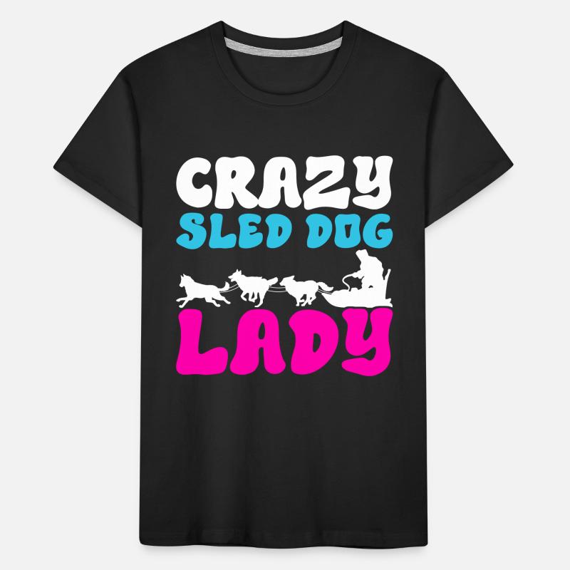 Sledding Sled dogs Kids' Premium Organic T-Shirt