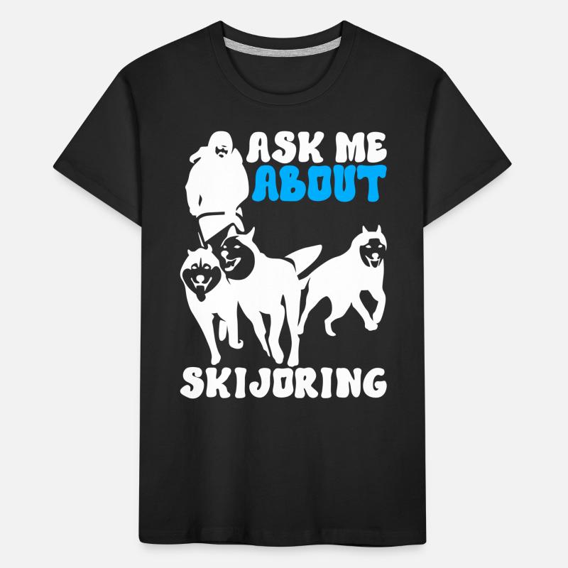Sledding Sled dogs Kids' Premium Organic T-Shirt