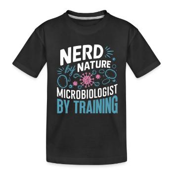 Microbiologiste Microbiologie Laboratoire Biologie des staphylocoques - T-shirt bio Premium Enfant - noir - Devant