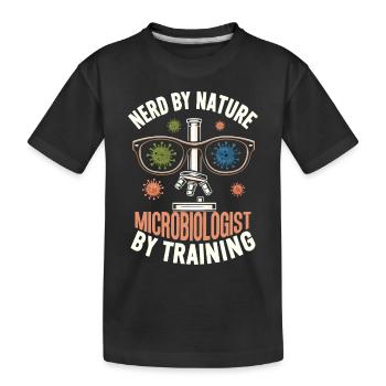 Microbiologiste Microbiologie Laboratoire Biologie des staphylocoques - T-shirt bio Premium Enfant - noir - Devant