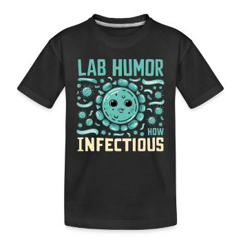 Microbiologiste Microbiologie Laboratoire Biologie des staphylocoques - T-shirt bio Premium Enfant - noir - Devant