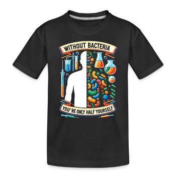Microbiologiste Microbiologie Laboratoire Biologie des staphylocoques - T-shirt bio Premium Enfant - noir - Devant