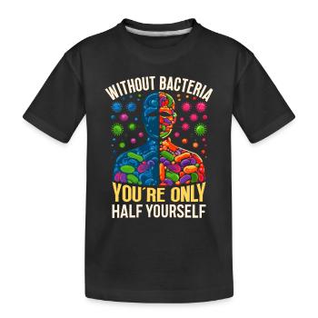 Microbiologiste Microbiologie Laboratoire Biologie des staphylocoques - T-shirt bio Premium Enfant - noir - Devant