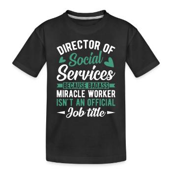 De l’inspiration pour des réalisateurs puissants - T-shirt bio Premium Enfant - noir - Devant