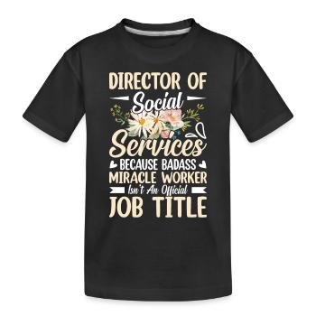 De l’inspiration pour des réalisateurs puissants - T-shirt bio Premium Enfant - noir - Devant