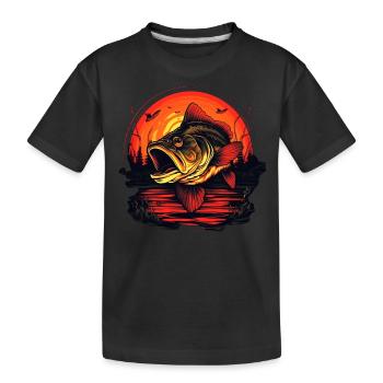 Poisson bar - T-shirt bio Premium Enfant - noir - Devant