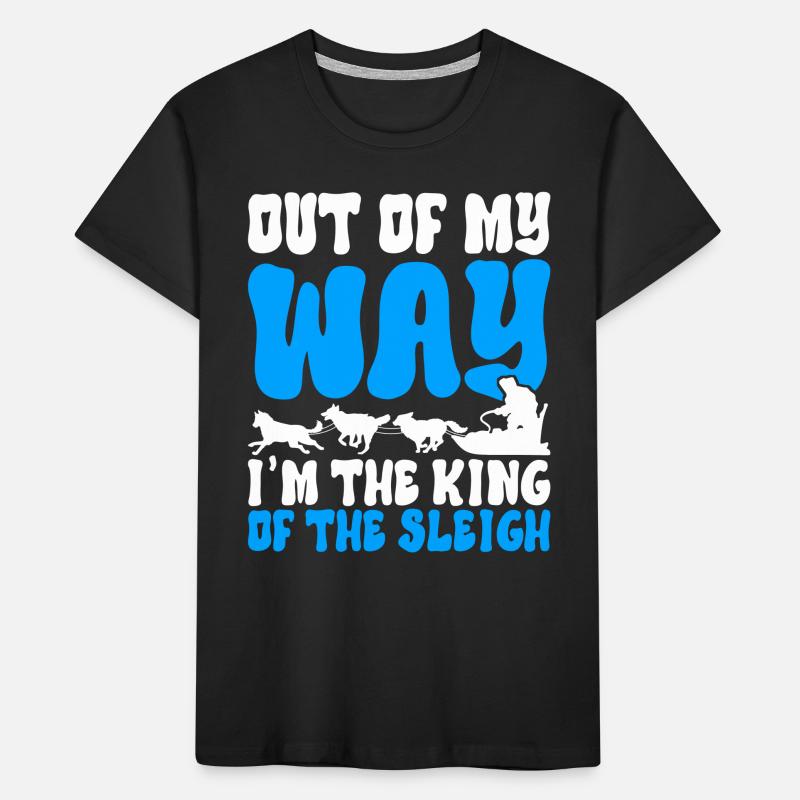Sledding Sled dogs Kids' Premium Organic T-Shirt