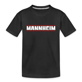 Mannheim - Kinder Premium Bio T-Shirt - Schwarz - Vorne