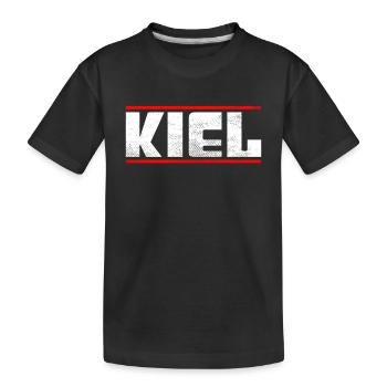Kiel - Kinder Premium Bio T-Shirt - Schwarz - Vorne