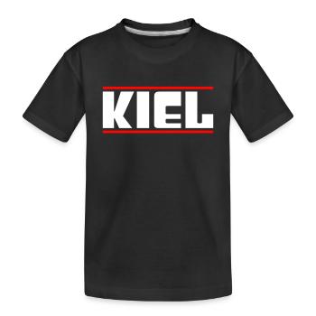 Kiel - Kinder Premium Bio T-Shirt - Schwarz - Vorne