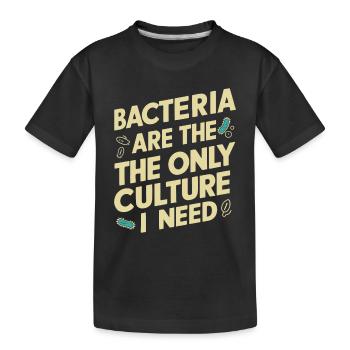 Microbiologiste Microbiologie Laboratoire Biologie des staphylocoques - T-shirt bio Premium Enfant - noir - Devant