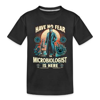Microbiologiste Microbiologie Laboratoire Biologie des staphylocoques - T-shirt bio Premium Enfant - noir - Devant