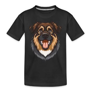 Ovcharka Ovcharka Berger du Caucase - T-shirt bio Premium Enfant - noir - Devant