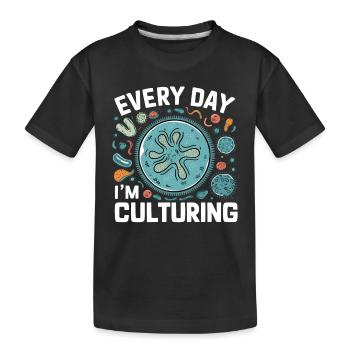 Microbiologiste Microbiologie Laboratoire Biologie des staphylocoques - T-shirt bio Premium Enfant - noir - Devant