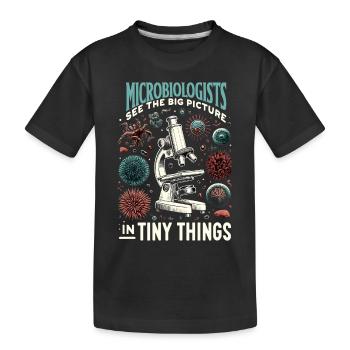 Microbiologist Microbiology Lab Staph Biology - Kinder Premium Bio T-Shirt - Schwarz - Vorne