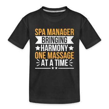 Gestionnaire de SPA Emploi Bien-être Drôle Gestion de SPA Sayi - T-shirt bio Premium Enfant - noir - Devant