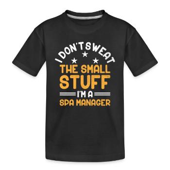Gestionnaire de SPA Emploi Bien-être Drôle Gestion de SPA Sayi - T-shirt bio Premium Enfant - noir - Devant