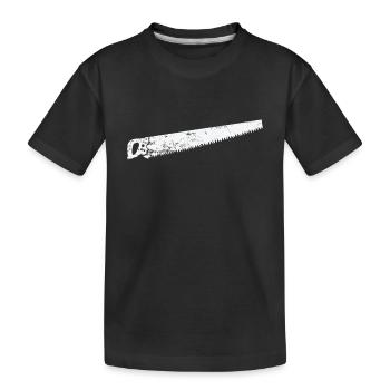 grande scie pour le travail - T-shirt bio Premium Enfant - noir - Devant