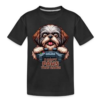 Dog gamers, Dog game freak shih tzu - T-shirt bio Premium Enfant - noir - Devant
