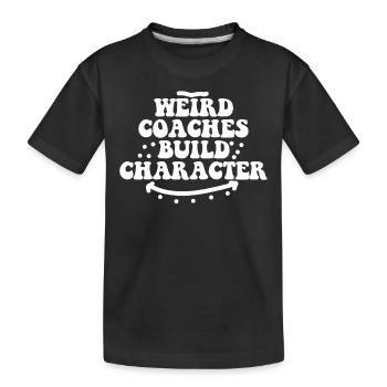 Seltsame Coaches Bilden Charakter Coach - Kinder Premium Bio T-Shirt - Schwarz - Vorne