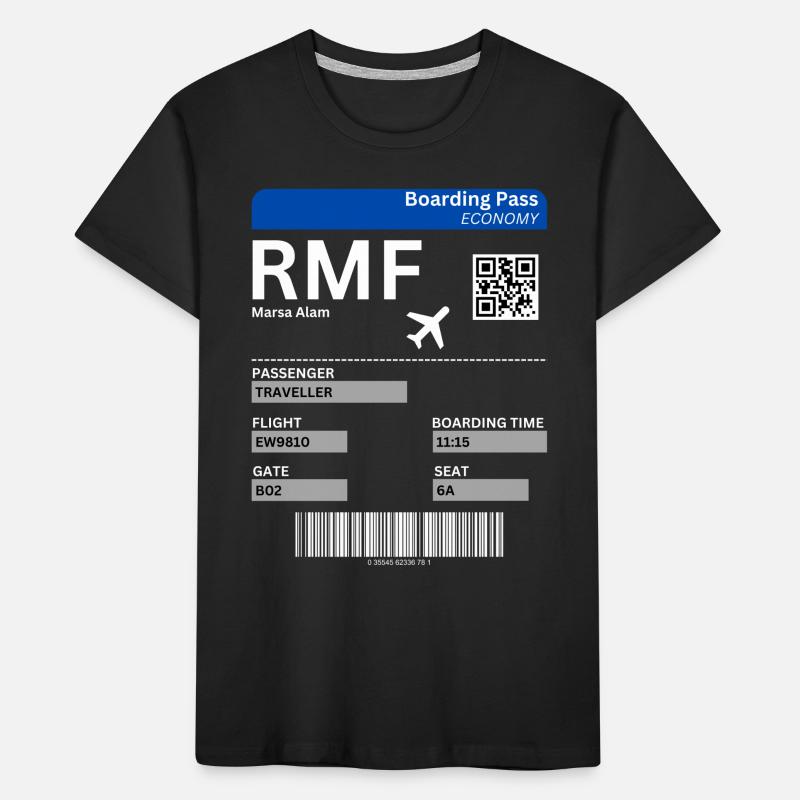 Marsa Alam Egypt Flight Ticket Holiday Idea Kids' Premium Organic T-Shirt