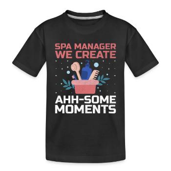 Gestionnaire de SPA Emploi Bien-être Drôle Gestion de SPA Sayi - T-shirt bio Premium Enfant - noir - Devant